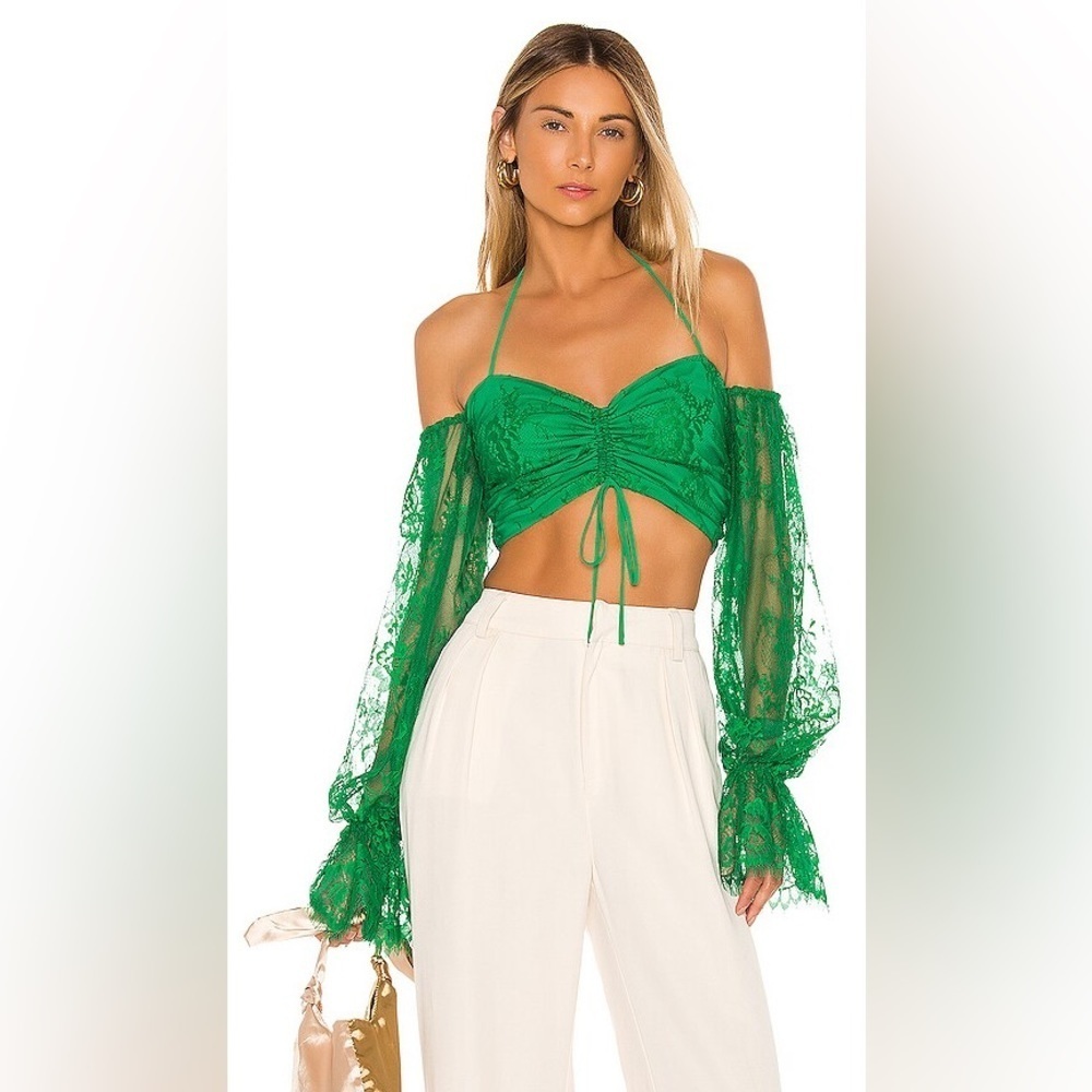 NBD Margarita Top in Kelly Green